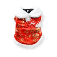 New Year Pet Clothes, Fashion Dogs Cheongsam Costume Small Dogs Coats Clearance