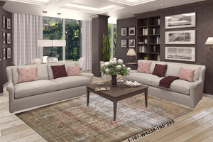 Alfombra Moderna, alfombra hecha a mano de lana natural, KILIM PATCHWORK 1-161-W4238-295195-25 Alfombra Moderna, alfombra hecha a mano de lana natural, KILIM PATCHWORK 1-161-W4238-295195-25