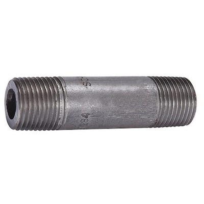 Zoro Select 82508 3/4'' X 5'' Black Pipe Nipple Sch 160