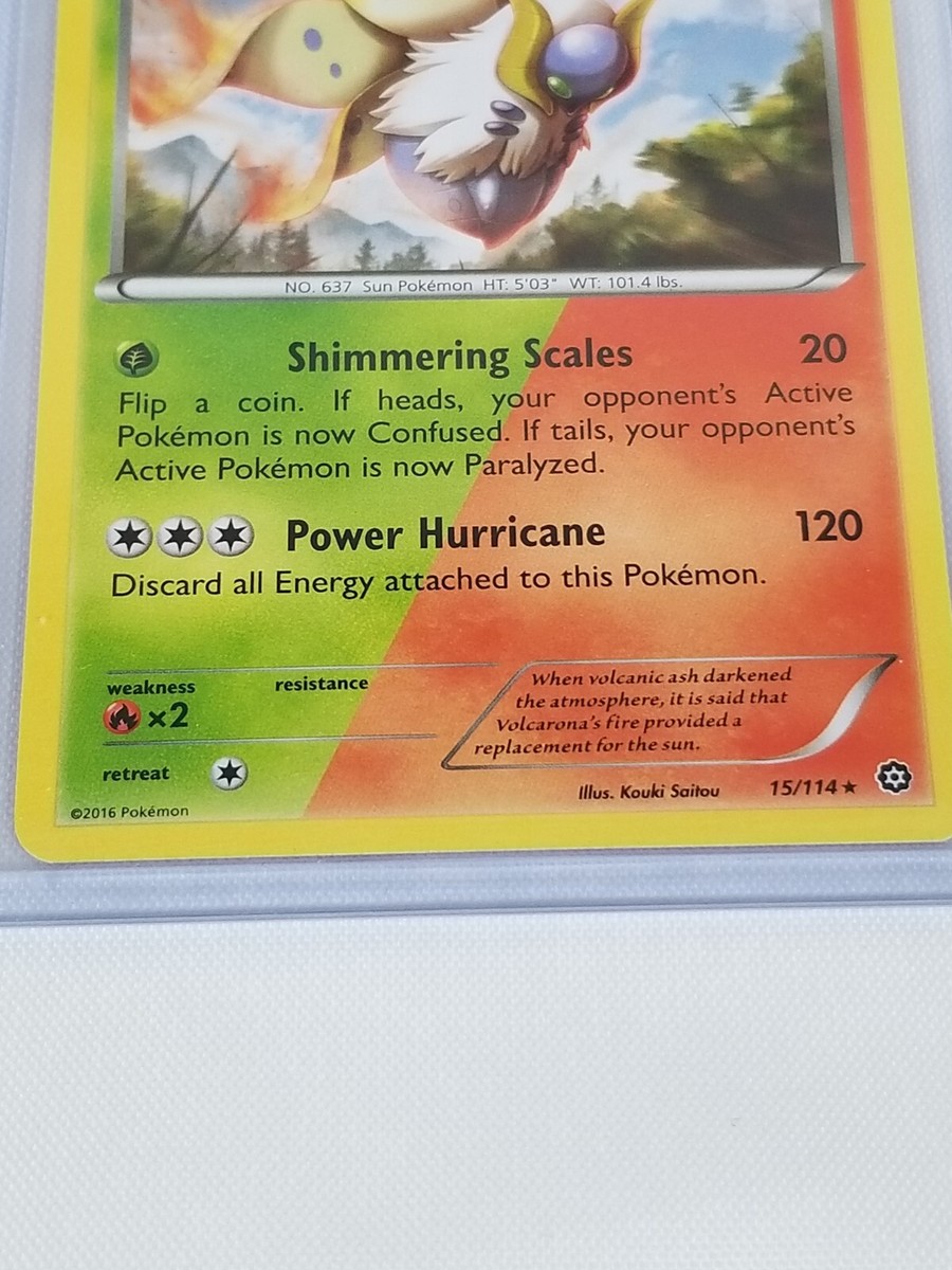 Volcarona Hp 110 Grass/Fire #15/114 Pokemon 2016 Card | eBay