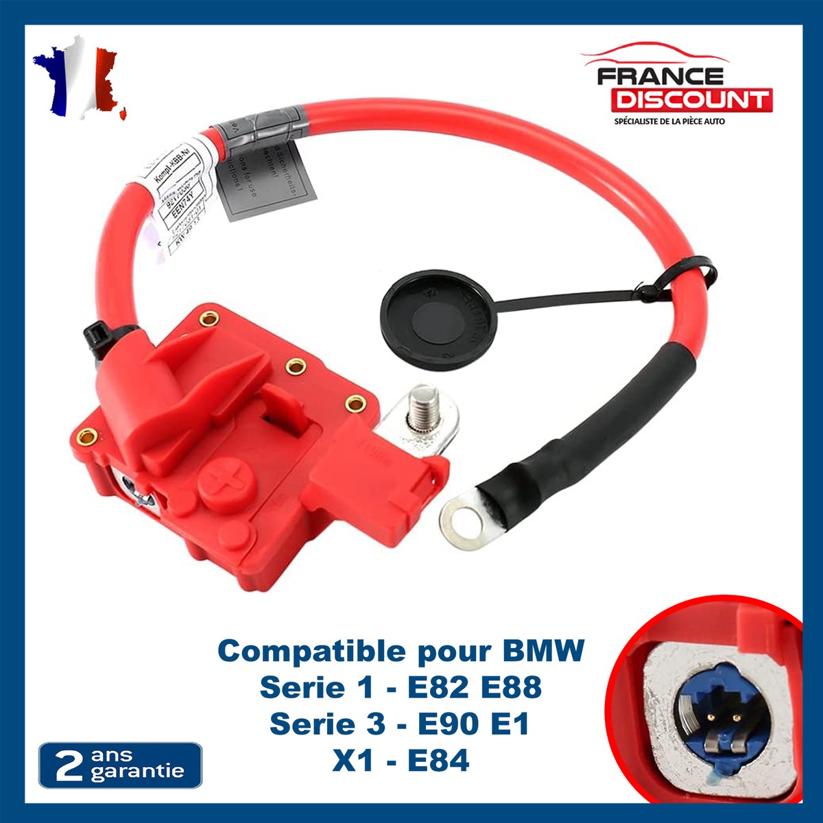 Câble De Batterie Positif BMW – Remplacement OEM 61129217031 Pour E82 E90 E92 X1 Et Autres Modèles