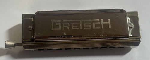 RARE Vintage Gretsch Chromatic Slide Harmonica MADE IN SWITZERLAND 1950’s - Picture 3 of 7