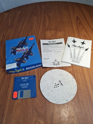 Amiga Blue Angels Spiel Formation Flight Accolade Guide Disk 1989 Commodore