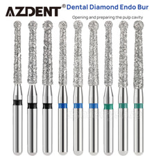 AZDENT Dental Diamond Endo Bur Opening Preparing Pulp Cavity Friction Grip 1.6mm
