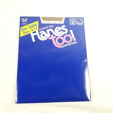 Hanes Too Control Top Panty Hose 137 Size Plus E- F Color Barely There