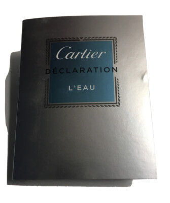 Cartier Declaration L'eau 0.05 oz 1.5 ml EDT Spray Mini Travel Sample Vial