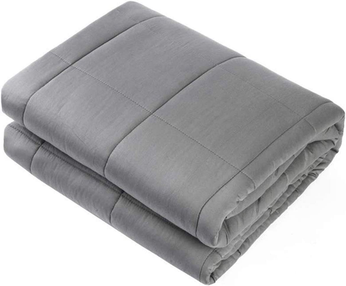 Weighted Blanket (4lbs 36"x48") for Restful Sleep, Premium Material with Glass B