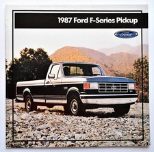 ORIGINAL 1987 FORD F-SERIES PICKUP SALES BROCHURE ~ 24 PAGES ~ 11" X 11"