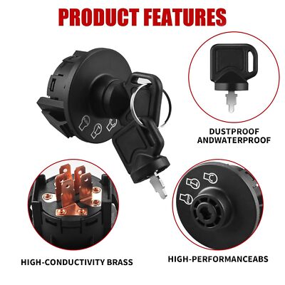 5 Terminals Ignition Switch with 2 Keys 117-2221 Zambia