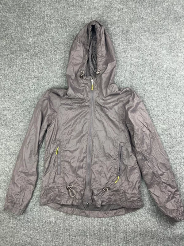 lole windbreaker full zip hooded water repellent jacket
