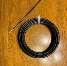 Electrical Primary Copper Wire 10 AWG (Gauge) Black - 15 Ft