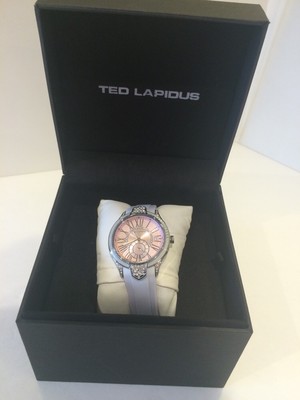 NEW Ted Lapidus Ombre Silicone Pink Dial White Crystal White/Grey OMBRE GEL RARE Soft Pink Ombre Glitter Semi Cured Nail Strips | Mystery  main image 4