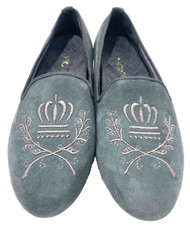Vionic Romi smoke gray suede queen's slipper ballet flat Size 6 SAVE 