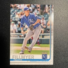 2019 Topps #326 Heath Fillmyer RC ROYALS Rookie baseball card. rookie card picture