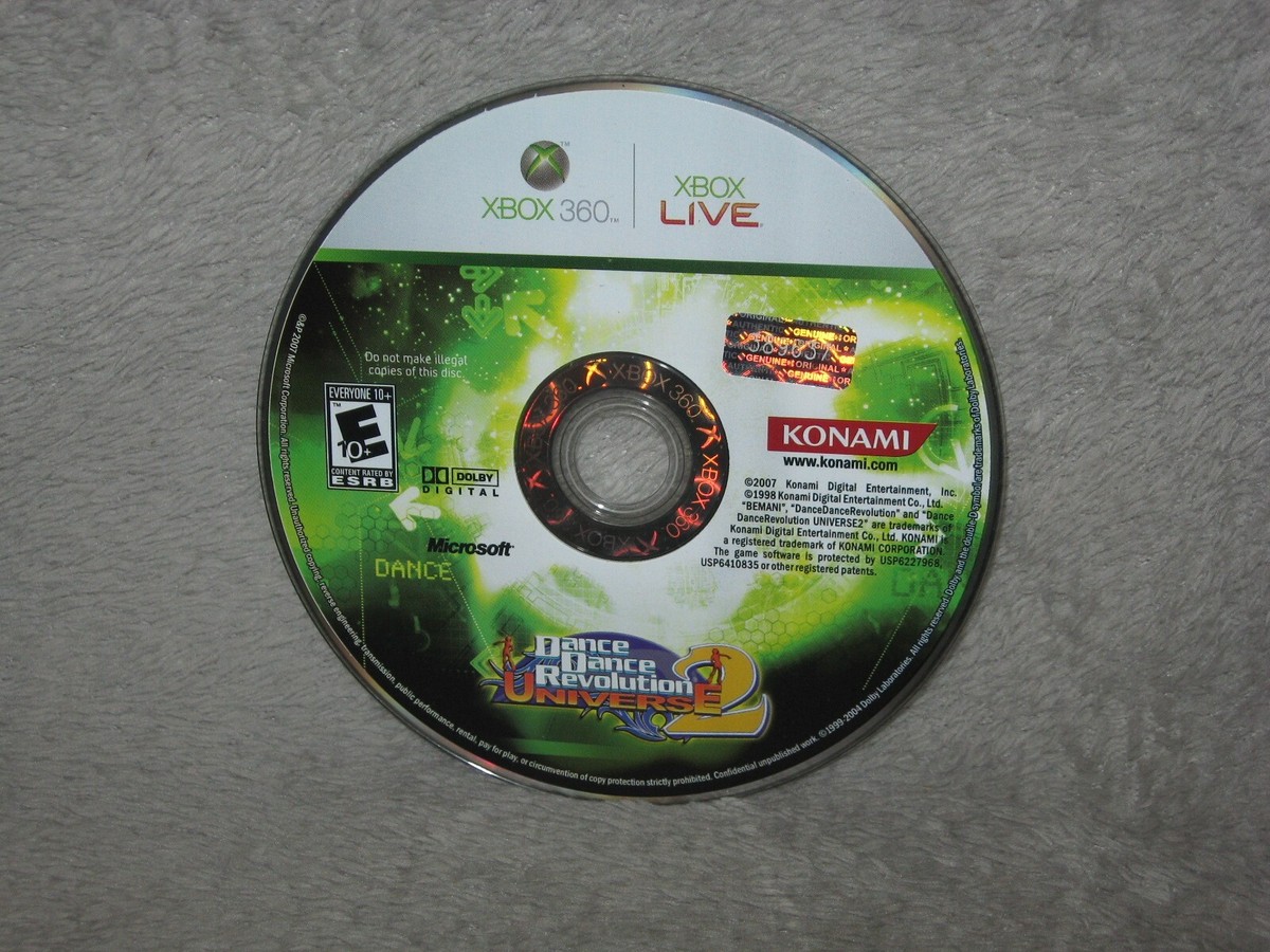 Xbox 360 Video Game ~ Dance Dance Revolution DDR DDRU Universe 2