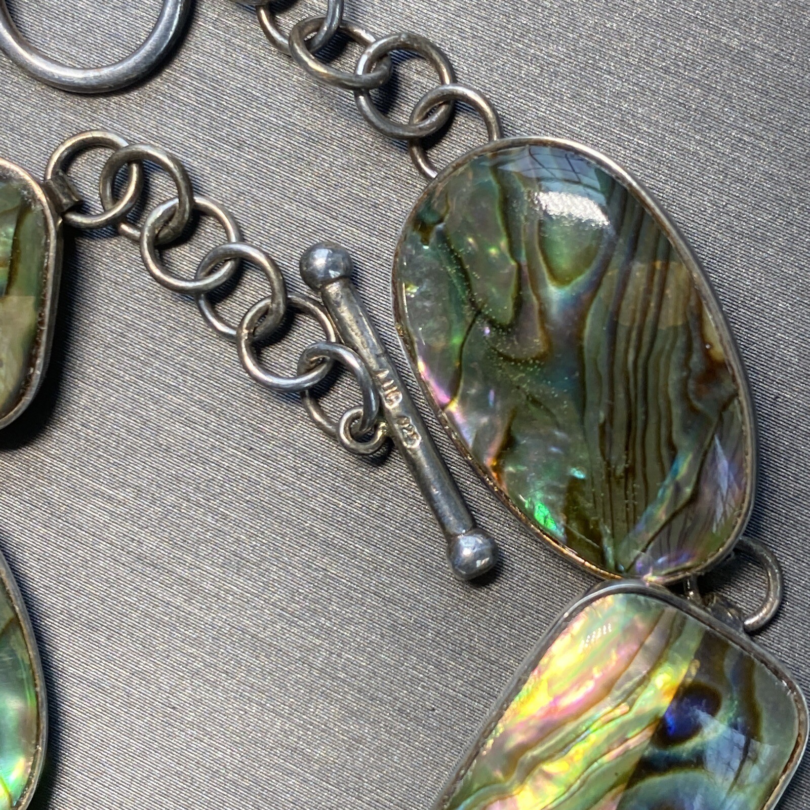 Sterling Silver Natural Abalone Shell Mermaid-cor… - image 15