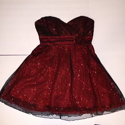black and red hoco dresses Black Pink main image 1