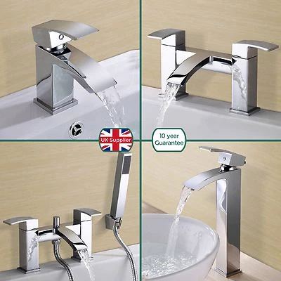 ARKE BATHROOM CHROME SINK BASIN MONO MIXER BATH FILLER SHOWER TAP SOLID BRASS