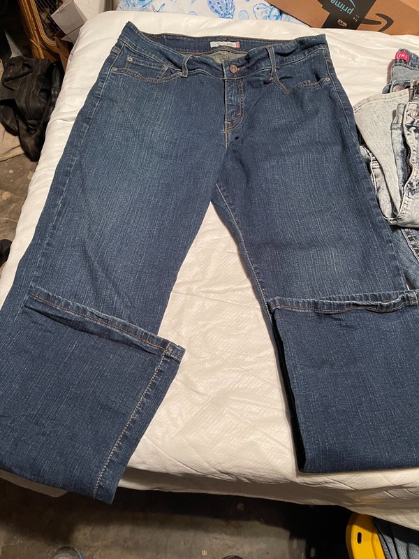 Four (4) Assorted Plus size 18 / 18W Women's Jeans, Stretchy, Straight & Flare