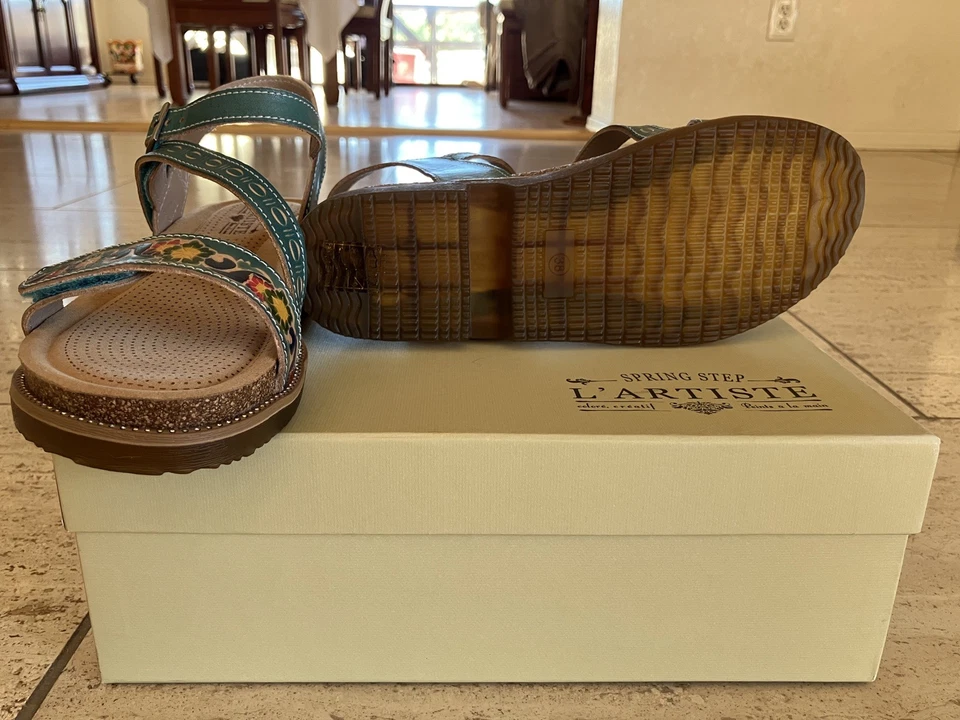 Spring Step L’Artiste Women’s Dialog Strap Sandal Size 38  NEW NWBox - Image 3 of 3