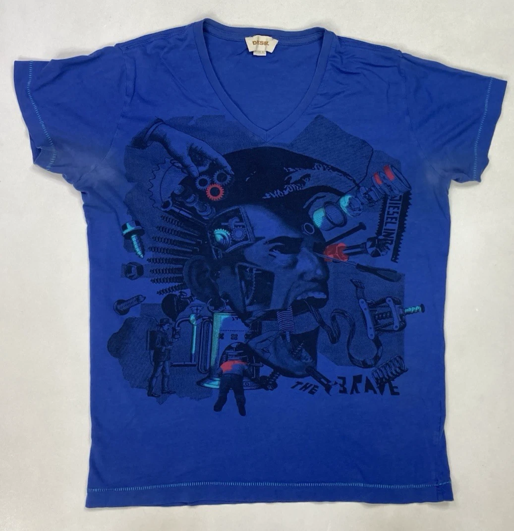 Diesel Blue T-Shirts for Men for sale | eBay
