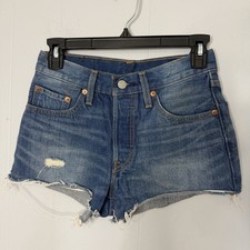 Levi s 501 Womens Shorts Daisy Dukes 100 Cotton Button Fly - 24