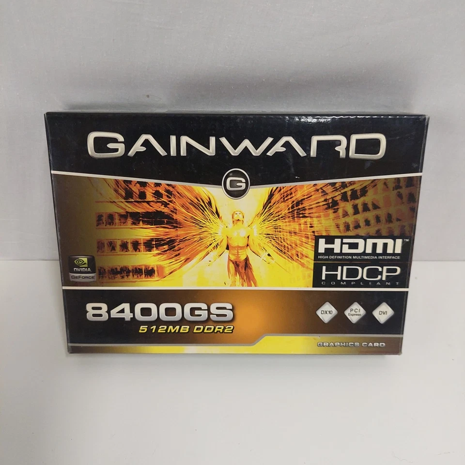 GAINWARD GeForce 8400GS 512MB DDR2 PCI -E Graphics Card 2008 - Image 2 of 4