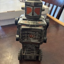1960's - Robot Explorer Mars Horikawa Tin Toy Battery Operated Space Japan READ