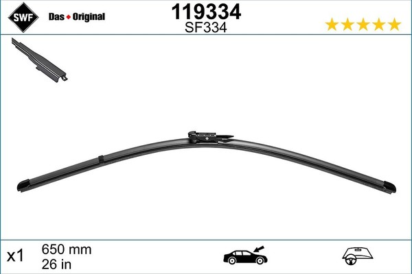 Swf Wischblatt Mitte U.A. FüR CitroËN, Peugeot, Toyota-image