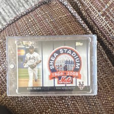 Topps 2008 Commemorative Stadium Patch Jose Reyes #296/475 New York Mets