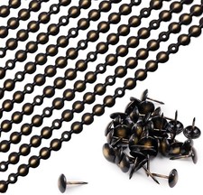Antrader Upholstery Tacks Strips 10Pcs 1Meters 11mm/0.43inch, Bronze