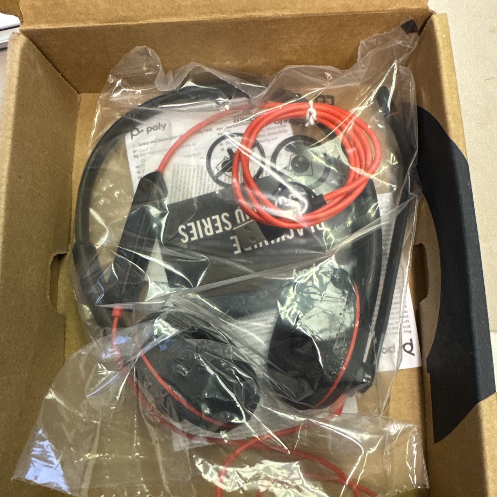 Poly Blackwire 3220 Wired Headset - Noise-Canceling Mic – Stereo Design