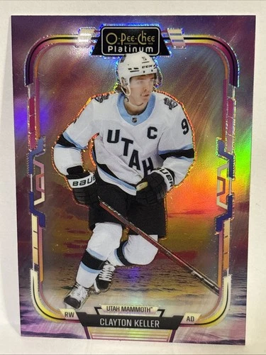 2025-26 O-Pee-Chee Platinum Clayton Keller Sunset Parallel-Utah