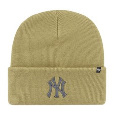 47 Brand Beanie Winterm&uuml;tze - HAYMAKER NY Yankees old gold