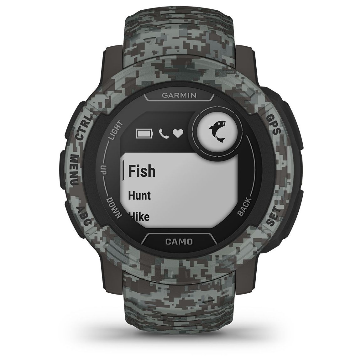 Garmin INSTINCT 2 CAMO EDITION Smartwatch Silicone Black GPS