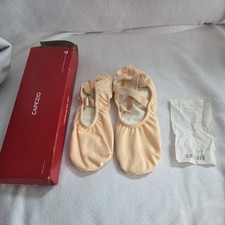 New in box Capezio Hanami 2037W leather split sole Pink Ballet Shoes size 13