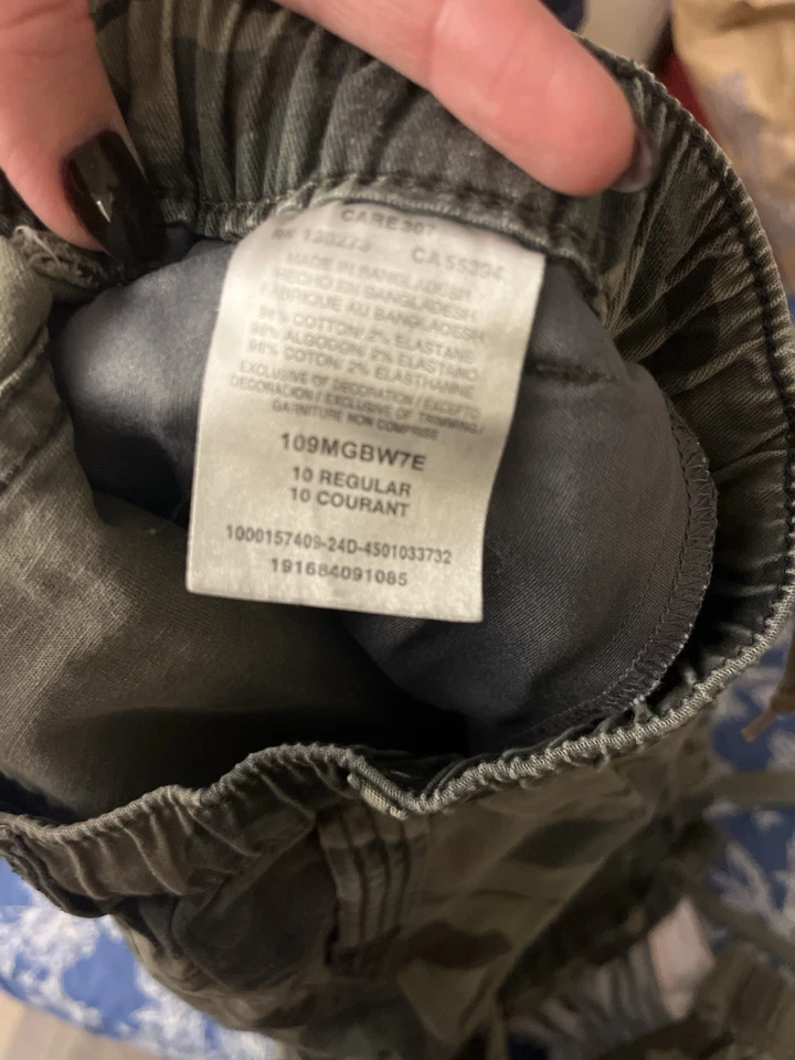 Брюки для бега для мальчиков Wrangler камуфляжные грузовые размер 10 обычные эластичные с карманами на талии - Изображение 3 из 3