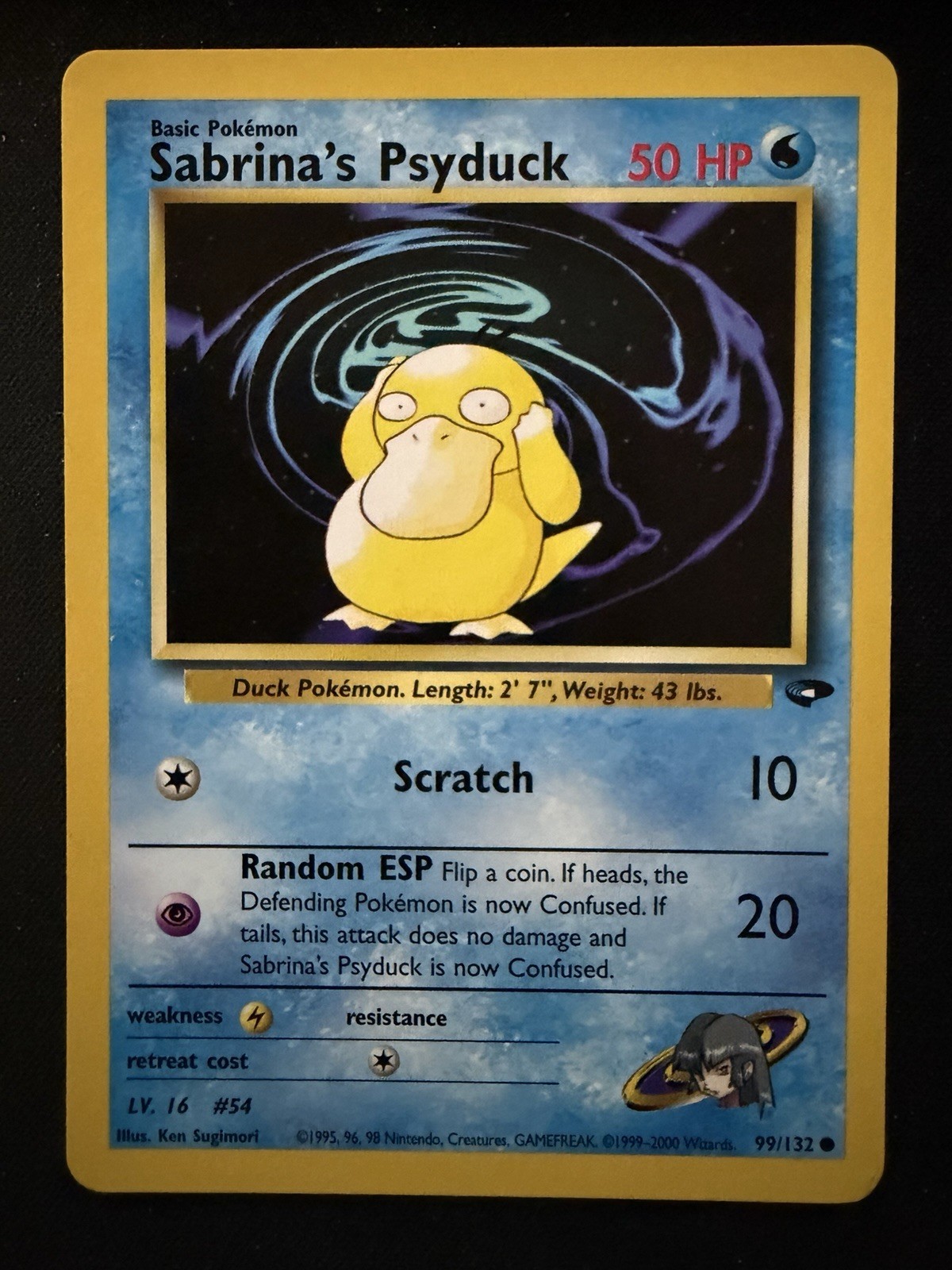 Sabrina's Psyduck - 2000 Pokemon Gym Challenge - 99/132 Vintage WOTC