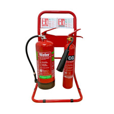 FireShield Tubular Flat-Pack Fire Extinguisher Premium Stand Office, Shop