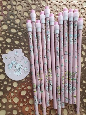 My Melody Bleistifte mit Radiergummi Stifte Sanrio Hello Kitty Kawaii 