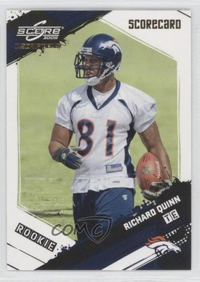 2009 Score Inscriptions Rookie Scorecard 44/50 Richard Quinn #391 Rookie RC 0a1