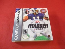 Madden 2002 Nintendo Game Boy Advance Empty Box ONLY no manual/game