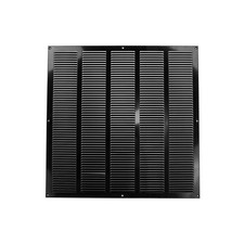 Repa Market 20x20" Black Galvanized Steel Louvered Air Vent Cover Grill