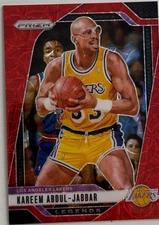 Kareem Abdul Jabbar 2024-25 Panini Prizm Legends Red Scope /88