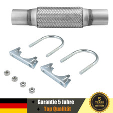 Edelstahl Flexrohr Auspuffrohr Flexstück  Ø45 / 50 / 55 mm x 200 / 100 / 150 mm