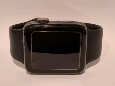 Apple Watch Series 2 42mm Black/Gray Case With Rubber Wrist Band - NO CHARGER