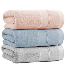 HOSUR 100 Cotton Bath Towels Hotel-Grade Thick Fluffy and Volumizing