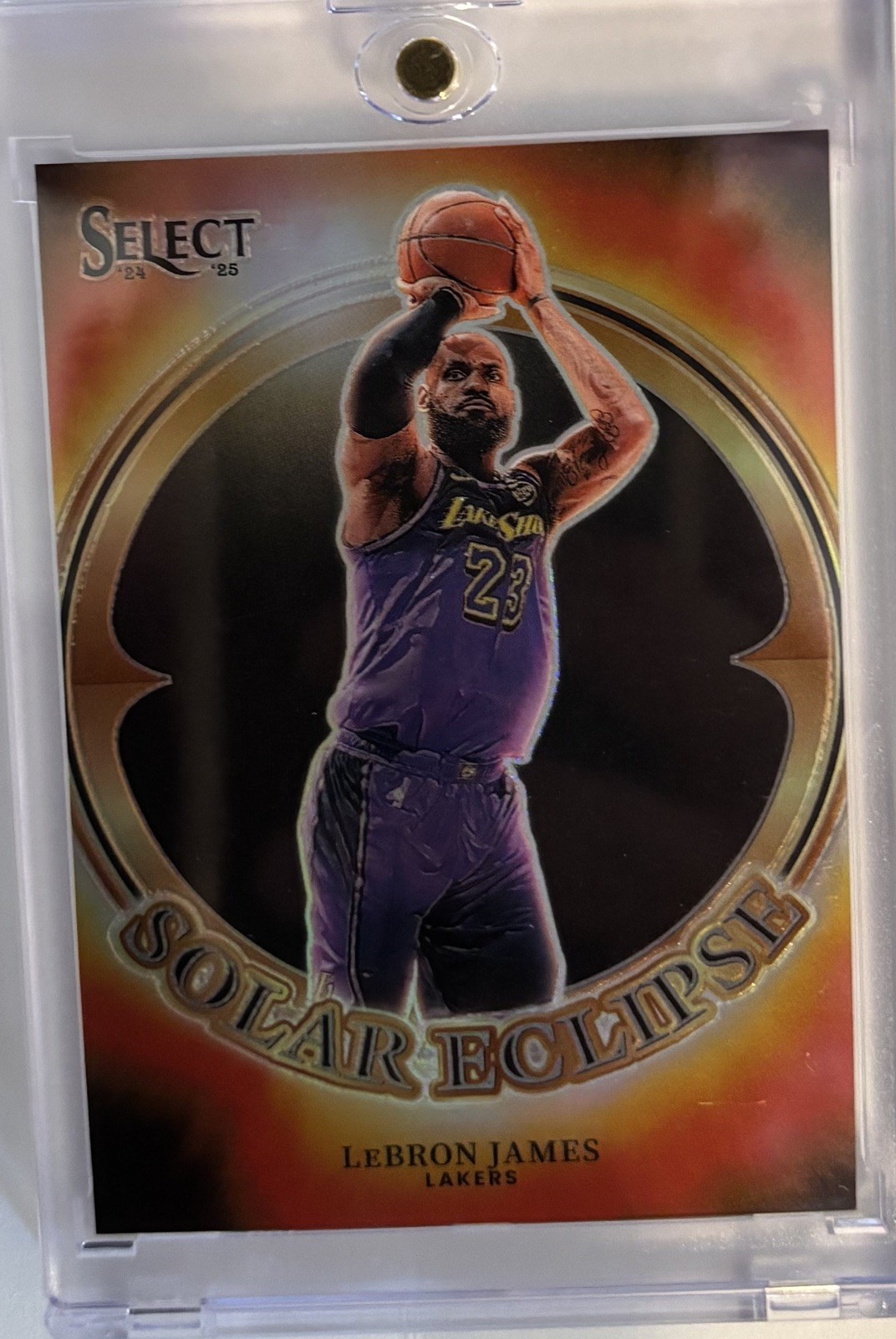2024-25 Panini Select LeBron James #13 Solar Eclipse Lakers - Case Hit - SSP