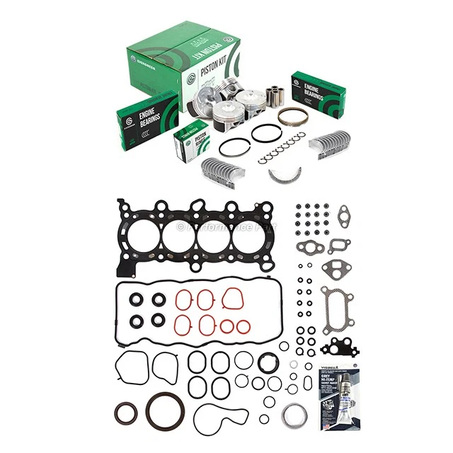 Full Gasket Set Pistons Bearings Fit 06-09 Honda Civic 1.8 SOHC R18A1 - Image 2 of 4