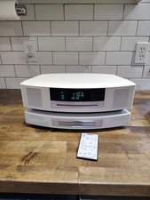 Bose Wave Music System with Multi-CD Changer White READ DESCRIPTION